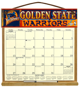 Golden State Warriors Calendar Holder